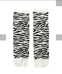 3coins | アニマル柄足袋ソックス ゼブラ柄(ソックス/靴下)