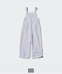 UNIQLO | GIRLS リネンブレンドサロペット 110cm(サロペット/オーバーオール)