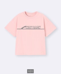 GU | KIDS（男女兼用］オーバーサイズグラフィックT［スケートボード］ 110cm(Tシャツ/カットソー)