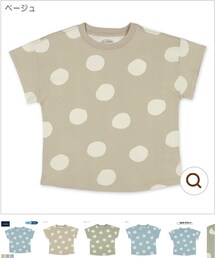 西松屋 | ドット総柄プリント半袖Tシャツ 100cm 416円(Tシャツ/カットソー)