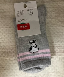 H&M | スヌーピー ラインソックス 24.5cm 199円(ソックス/靴下)