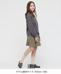 UNIQLO | GIRLS プリーツチェックスカート 130cm 1,990円(スカート)