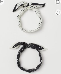 H&M | スカーフヘアバンド2枚セット 1,299円→299円(バンダナ/スカーフ)