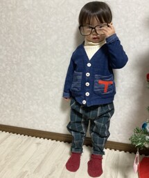 西松屋 | となりさんハピバお祝いコーデのレンレン 95cm お下がり(カーディガン/ボレロ)