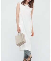 UNIQLO | マーセライズコットンスリットワンピース(ワンピース)