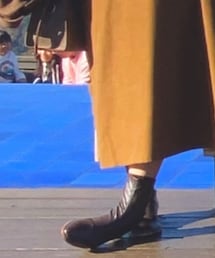 searoomlynn | ECO LEATHER FITフラットショートブーツ　ダークブラウン(ブーツ)