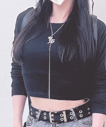 海外通販 | 横ライン入りピタトップスです(Tシャツ/カットソー)