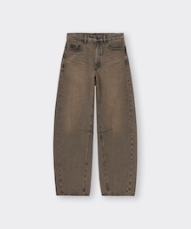 GU | バレルレッグジーンズA+EC【丈長め81.0cm】(デニムパンツ)