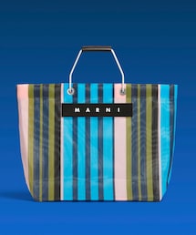 MARNI | マルチカラーブルー MARNI MARKET STRIPE BAG(トートバッグ)