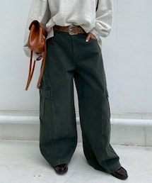 sūdo | cargo wide pt「flap」#2594459(ベルト付き)(カーゴパンツ)
