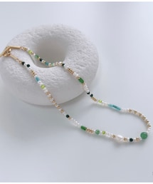 Lune | ビーズストーンネックレス (ネックレス)