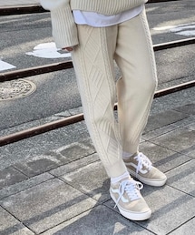 KandK | ケーブル編み ニットパンツ(その他パンツ)