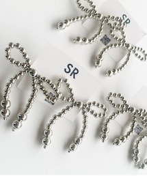 handmade〜SR〜 | ビーズリボンピアス(ピアス（両耳用）)