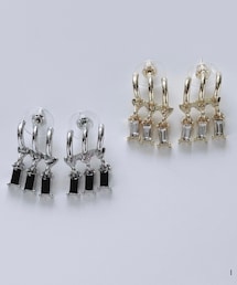 Lune | 三連ピアス (針S925) (ピアス（両耳用）)