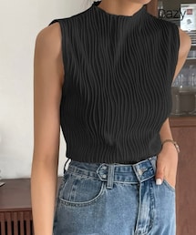 SHEIN | DAZY スタンドネック ソリッド タンクトップ(タンクトップ)