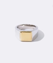 tsui | BICOLOR SIGNET RING(リング)