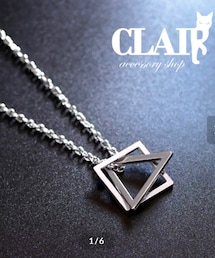 CLAIR | スクエアトライアングルネックレス(ネックレス)