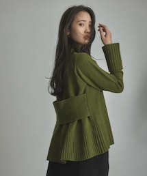 misako | バックベルト付きニットプルオーバー(ニット/セーター)