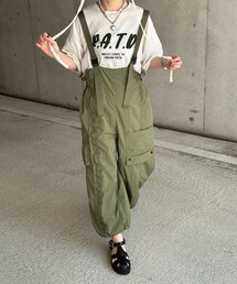 by HEENIE HEENIE | Casual suspender pants(カーゴパンツ)
