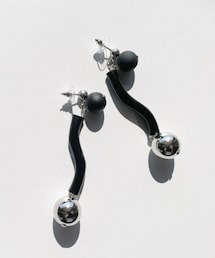 handmade〜SR〜 | うねりチューブボールピアス(ピアス（両耳用）)