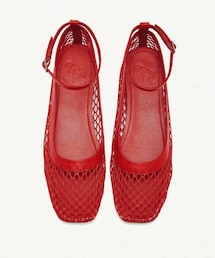 SHEIN | CUCCOO DOLLMOD  メッシュ素材 スクエアトゥ ローファーシューズ、スリッポン デザイン レディース フラットシューズ 商品ID sx2409117944104203(パンプス)