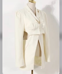 evu clothing | bustier design cutout jacket(テーラードジャケット)