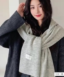 TAO | 羊毛フード付きスカーフ(マフラー)