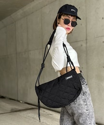 【IMOKO × LVEU.】Quilted round sh oulder bag