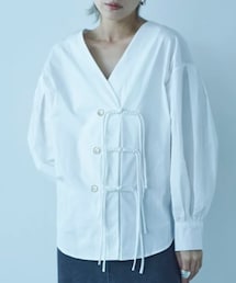 SH_KI | チャイナパフスリーブシャツ(シャツ/ブラウス)