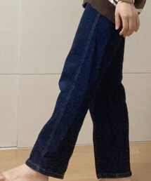 INGNI | バックレースUPストレートパンツ M(デニムパンツ)