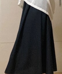 GU | ウエストギャザーロングワンピース M(ワンピース)