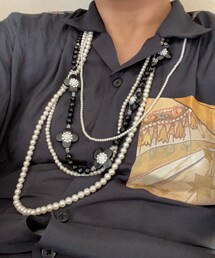 お下がりブラック中古パール。 | ネックレス