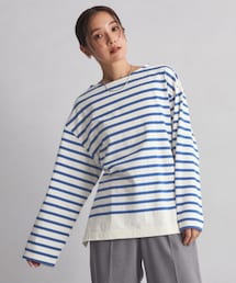 green label relaxing | ＜at ease＞ボーダー ロングスリーブ カットソー(Tシャツ/カットソー)