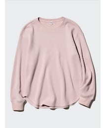 UNIQLO | ワッフルクルーネックT(スウェット)