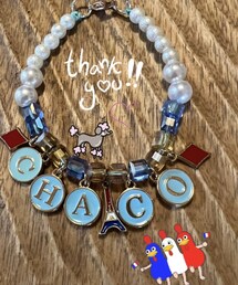 ブレスレットも頂いたよ🇫🇷✨ | 大好きなトリコロールカラー🇫🇷&ミントグリーン💚(ブレスレット)