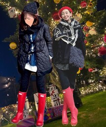 ハルちゃんと赤ハンターコラボ❤️ | レインシューズ