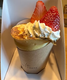 イチゴのクリームブリュレクレープ🍓 | GOTOイート最高✨(食器/キッチン)