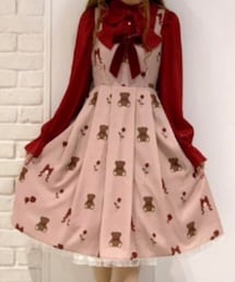 axes femme kawaii | プレゼントベアージャンスカ(ジャンパースカート)