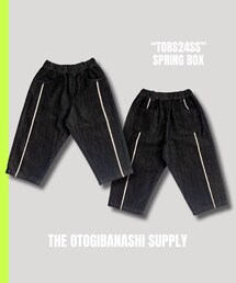 the_otogibanashi_spply | fringe denim pants- kids サイズL(デニムパンツ)