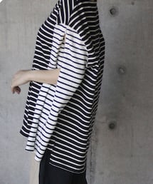 make-ai | 2wayボーダーTシャツ　¥7,700(Tシャツ/カットソー)