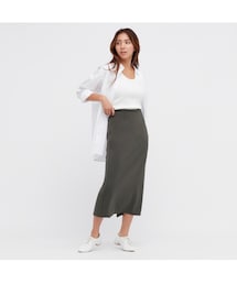 UNIQLO | ストレッチダブルフェイスナロースカート(スカート)