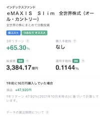 全世界株式 年率47.9% | その他