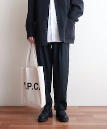 stein | EX WIDE TAPERED TROUSERS / BLACK / M(スラックス)