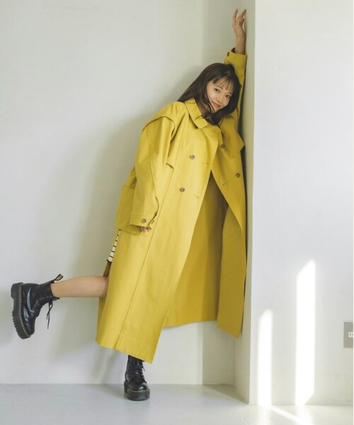 Yuu｜pinueのトレンチコートを使ったコーディネート - WEAR 