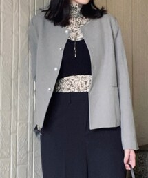 QUEEN SHOP | ノーカラージャケット