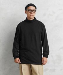 WAIPER.inc | WAIPER/ワイパー 実物 新品 デッドストック 米軍 U.S.NAVY FLIGHT DECK CREWMAN’S タートルネック L/S Tシャツ BLACK染め(Tシャツ/カットソー)