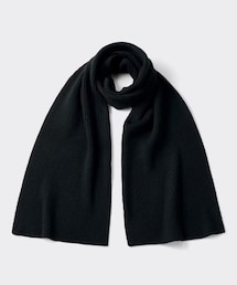 GU | GU/ジーユー スタイルヒートニットマフラー 09 BLACK(マフラー)