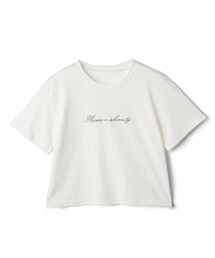 GRL | フロントロゴ刺繍ショート丈Tシャツ[ze647](Tシャツ/カットソー)