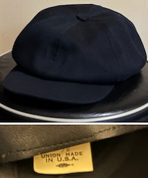 VINTAGE | 80's〜 unknown 8パネル コットンニュースボーイ USA製(キャスケット)