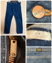 VINTAGE | 70's MAVERICK  lot.不明　scovillカムロックジッパー　黒ピスネーム　塩ビパッチ欠損(デニムパンツ)